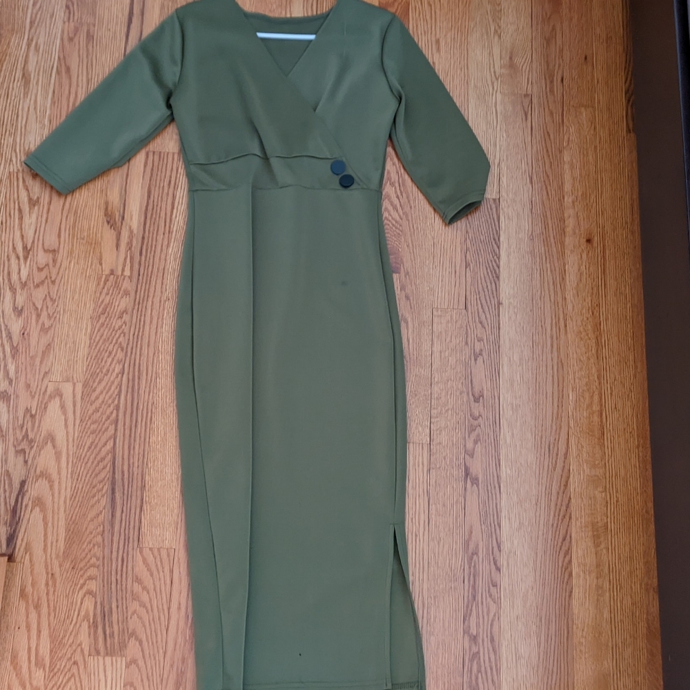 Long green Dress